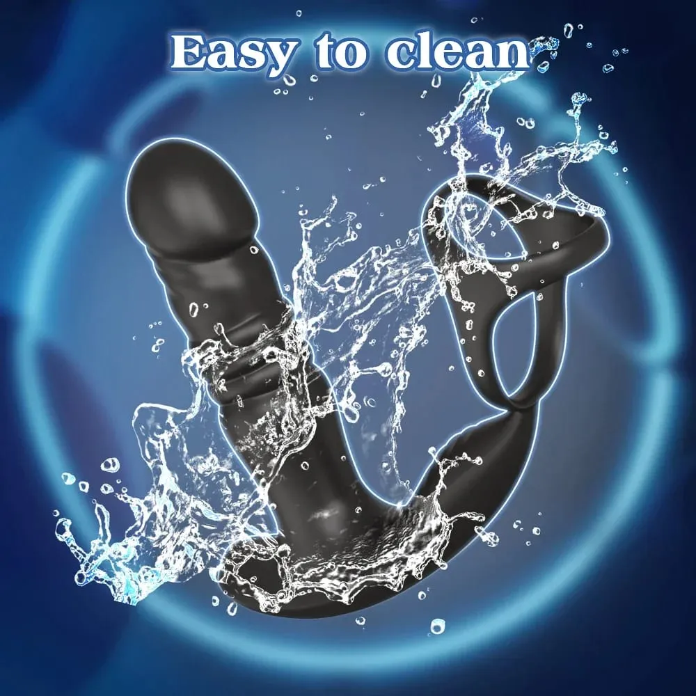 Male Thrusting Vibartor Prostate Massager APP Control Vibrator for Men Delayed Ejaculation Cork Ring Butt Plug Sex Toy for Adult — image 3