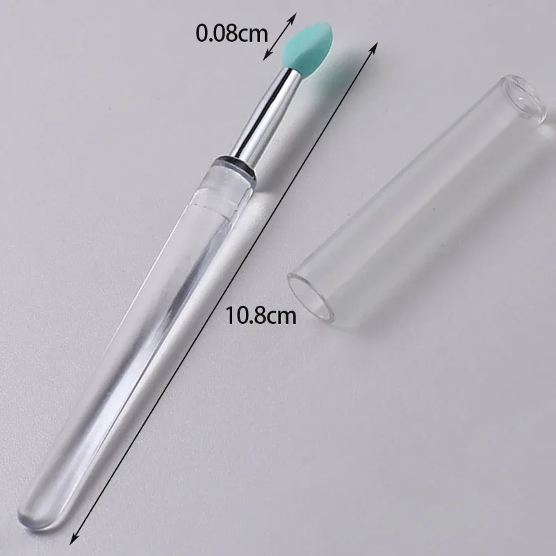 Silicone Lip Brush With Cover Soft Multifunctional Lip Mask Applicator Lipstick Lipgloss Portable Travel Makeup Brushes Reusable