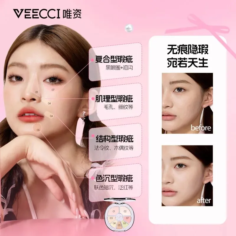 Sweet and Spicy Girl Ribbon Series Gift Box Eyeshadow Disc Lip Glaze Powder Four-Color Grooming Makeup