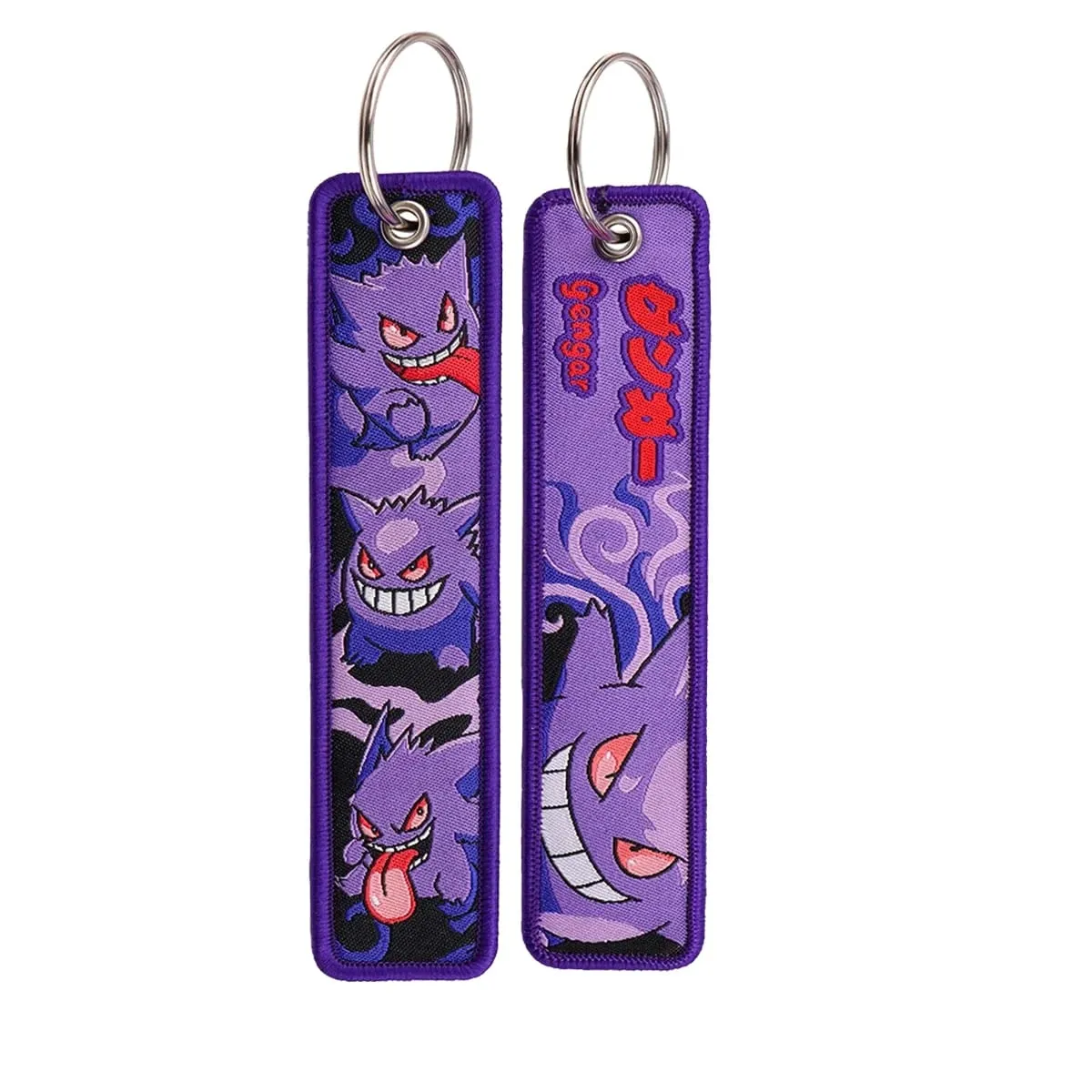 HOT Sale Pokémon Anime Monsters Keychain for Cars Backpack Key Holders Embroidery Keyrings Key Tag Jet Tag Accessories Gif 1pcts