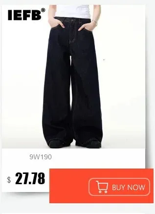 Niche Design Men's Denim Pants Chain Printing Contrast Color Splash-ink Casual Wide Leg Vintage Loose Male Jeans 9W4170
