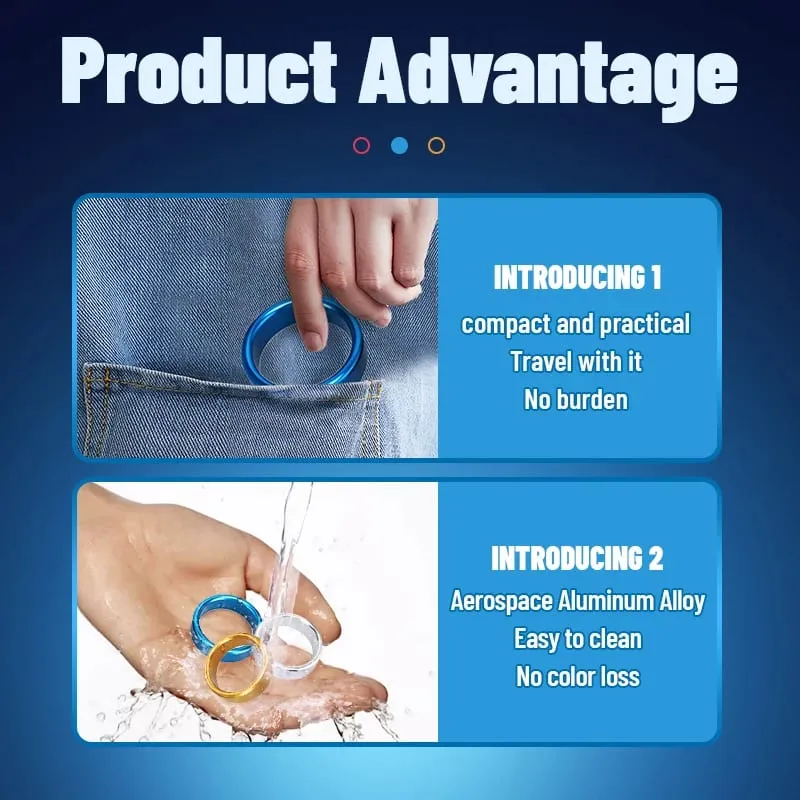 Runyu Metal Men's Cock Erection Ring Adult Scrotal Ejaculation Delay Restraints Male Penis Headers Sex Aids Training Supplies