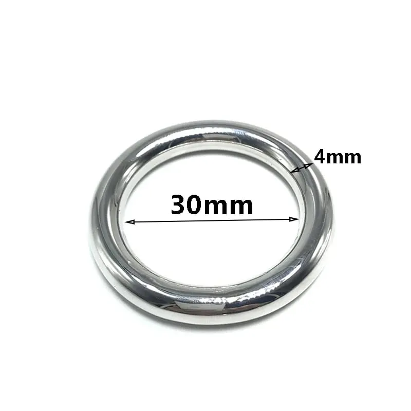 6 sizes Stainless Steel Male Penis Ring Ball Scrotum Stretcher Ejaculation Delay Metal Cock Rings BDSM Sex Toys For Men Cockring