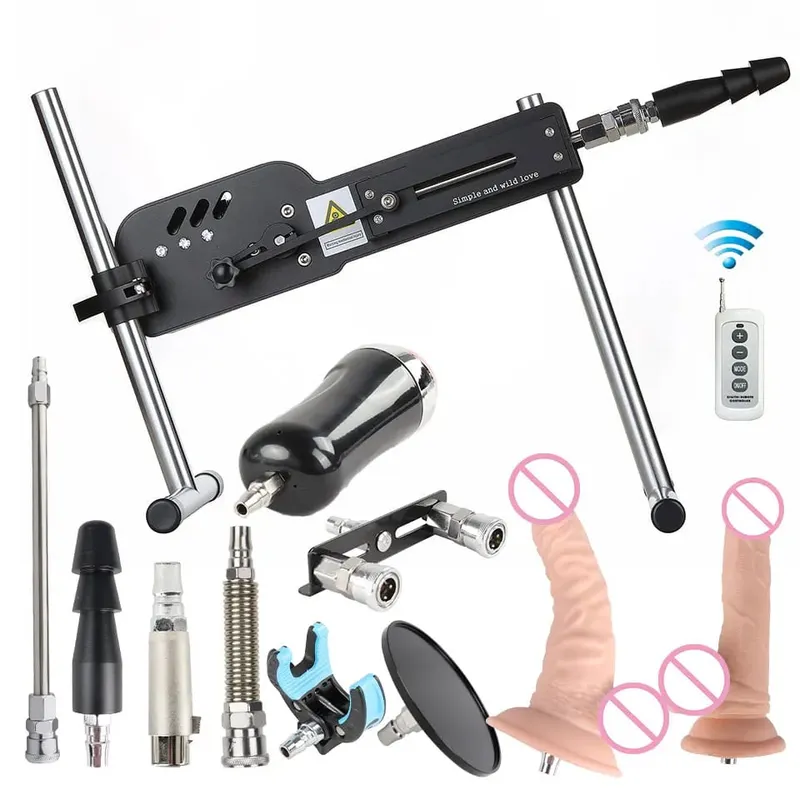 Machine sexuelle améliorée avec télécommande, Super silencieuse, Ultra réglable, Vac U Lock, 30db, 70W, Machine d'amour avec Big D gratuit