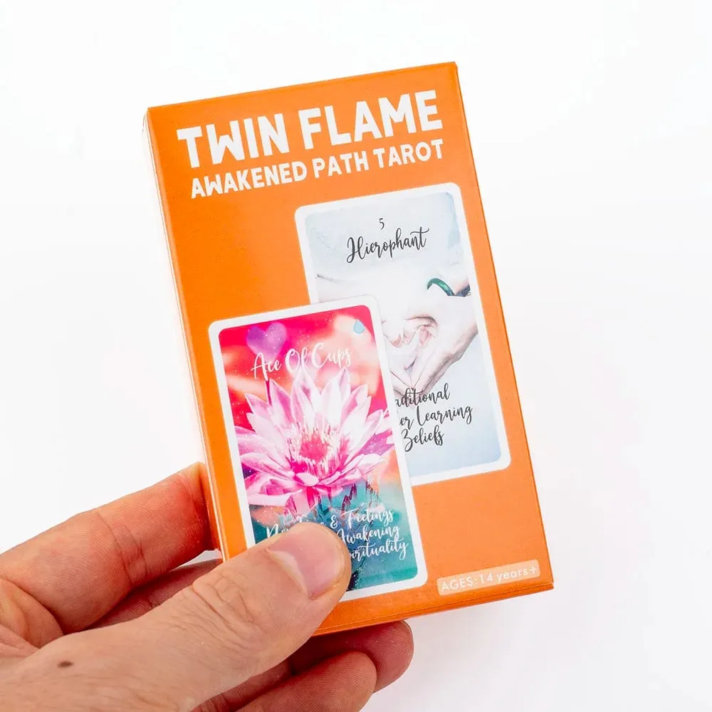 Twin Flame Awakened Path Tarot 78-Card Deck Meaning Oracle Card Divination Edition Board Playing Game 10.3*6cm — image 2