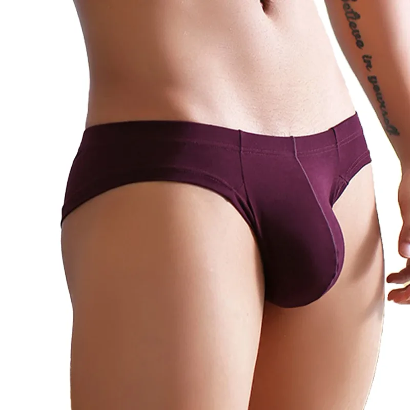 Seksowne męskie majtki Slip Cueca U wypukła bielizna oddychająca niskiej talii miękkie figi bielizna majtki z wysokim widelcem kalesony Calzoncillos