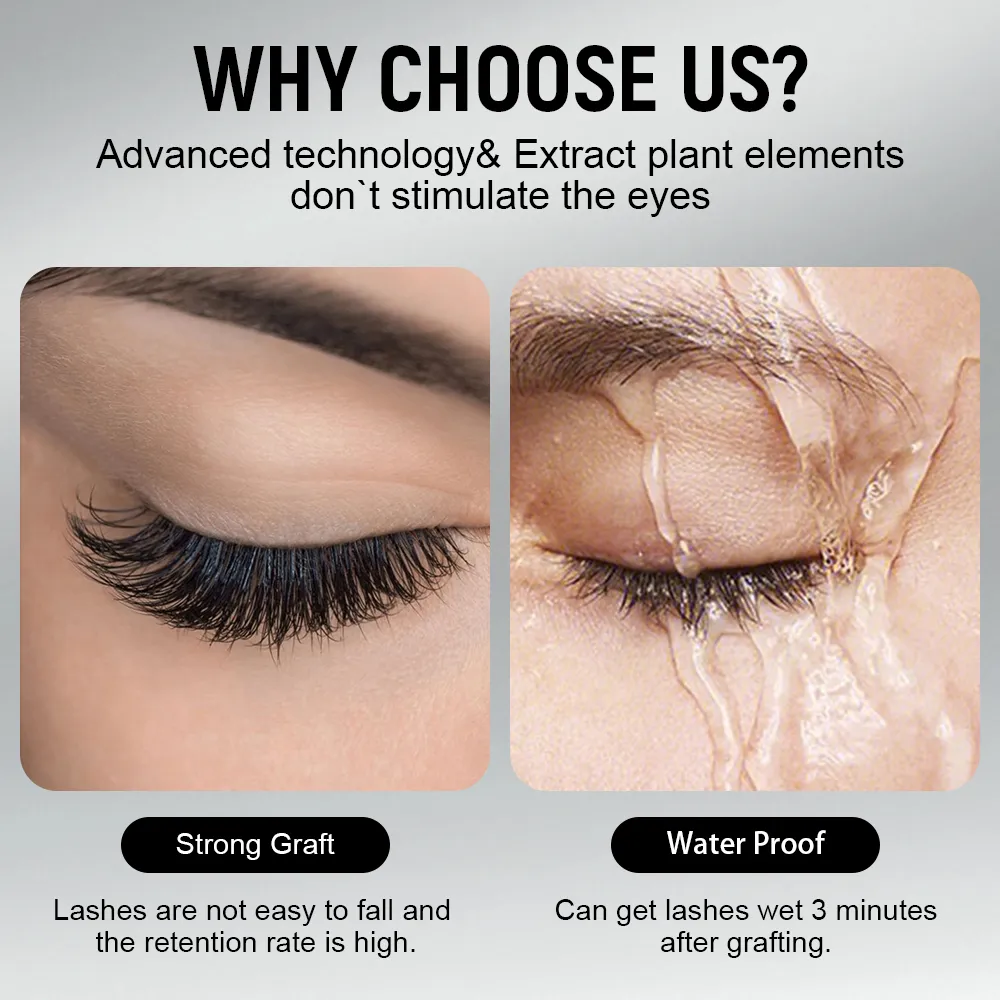 Gollee 0.5s Fast Dry Lash Extension Glue Professional Lash Adhesive Lasting 6-8 Weeks Waterproof Grafting Eyelash Super Bonder