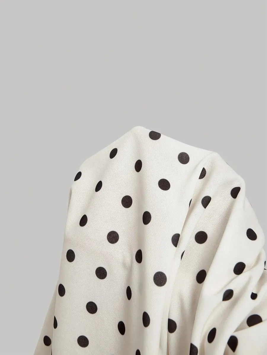 Ladies Summer Halter Mini Dress Polka Dot Pattern Graduation Ceremony Music Festival Dance Party Vacation Suitable