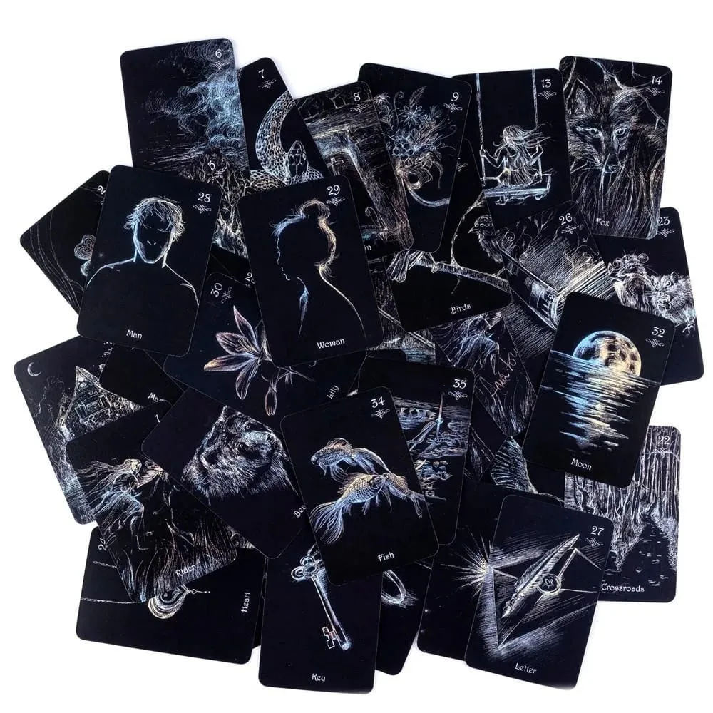 Clair De Lune Lenormand 38 Pcs Cards 9*6cm