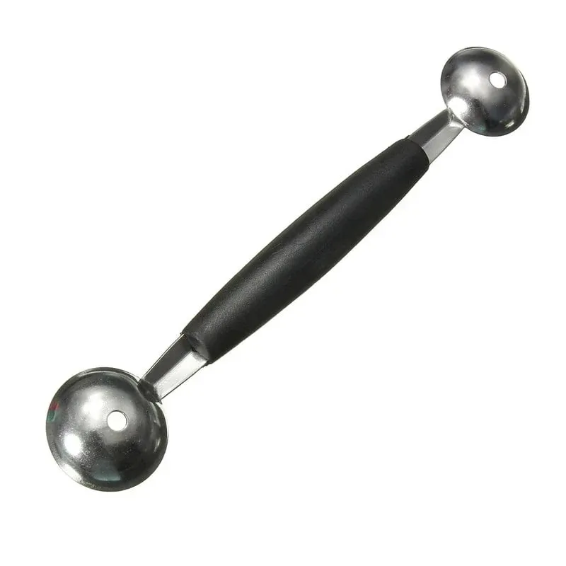 1PC Multi functional ice cream scoop Stainless steel double headed fruit ice cream scoop Watermelon Ball Digger Kitchen tools