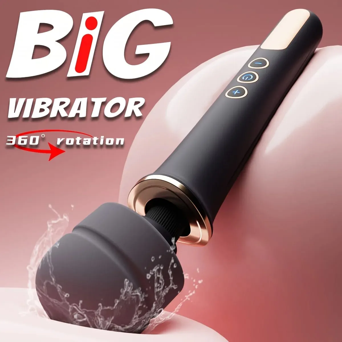 10 Speeds Powerful Handheld Cordless Magic Wand Vibrator for Women Big Vibrator Massager for G Spot Clitoris Stimulator Sex Toy — image 2