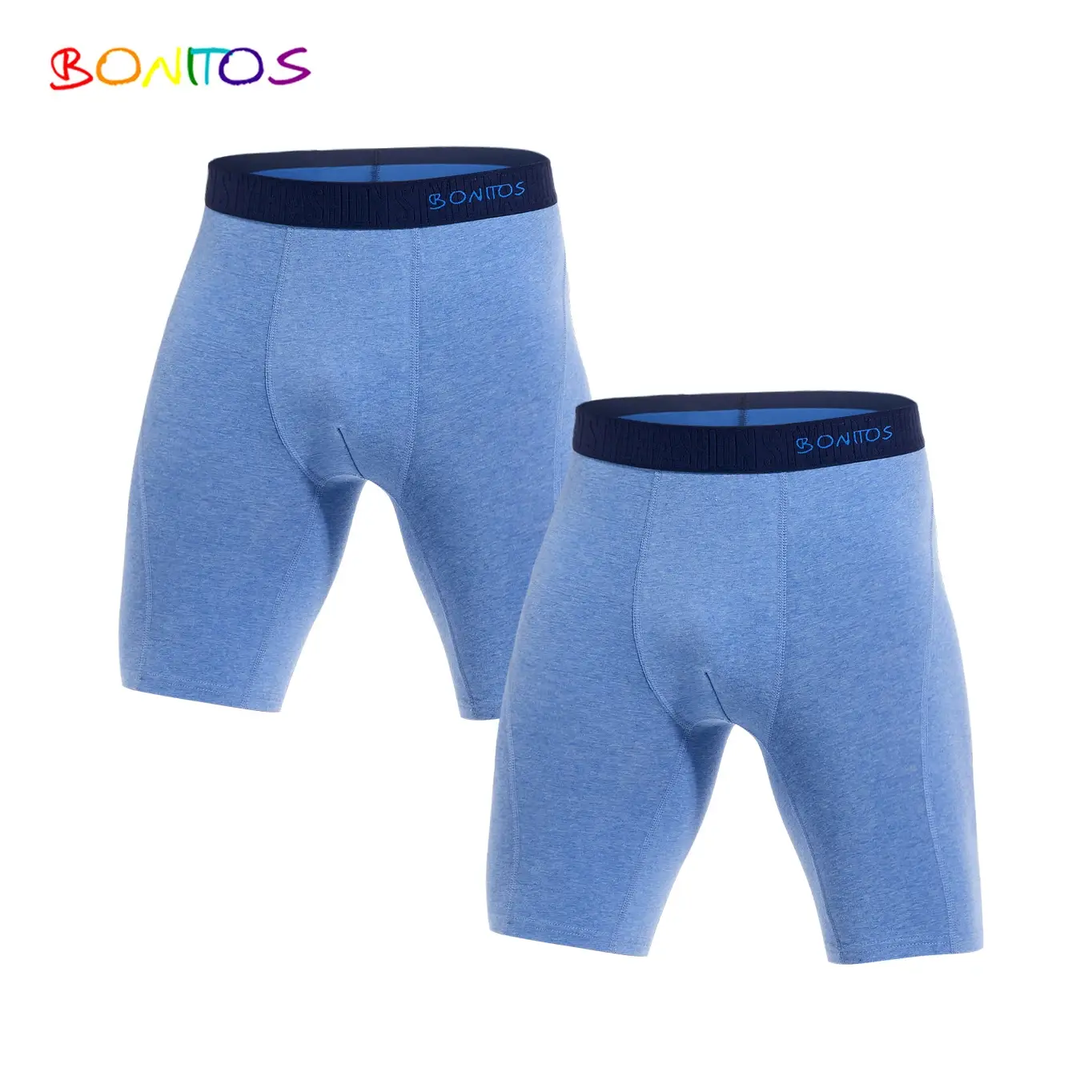 2 Buah Paket Celana Pendek Boxer Kaki Panjang Celana Dalam Pria Kit Celana Dalam Homme Celana Dalam Boxer Celana Dalam Slip untuk Pria Katun Pria Seksi Set Box Gym