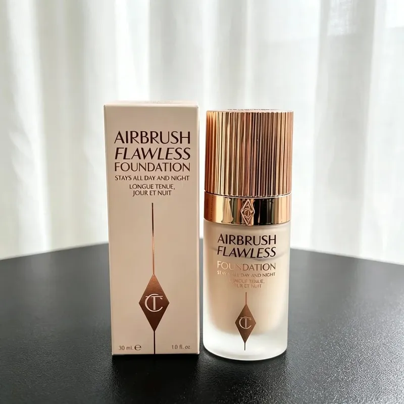 Charlotte Tilbury Lip Gloss High Shine Non Sticky&Airbrush Powder Soft Focus Mattifying&Foundation Lightweight Radiant Makeup