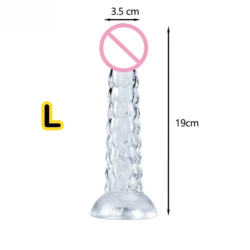 Dragon Dildo with Suction Cup – Soft Anal Plug & Butt Whip Dilator for Women and Men – Fantasy Sex Toys for Adults Pleasure