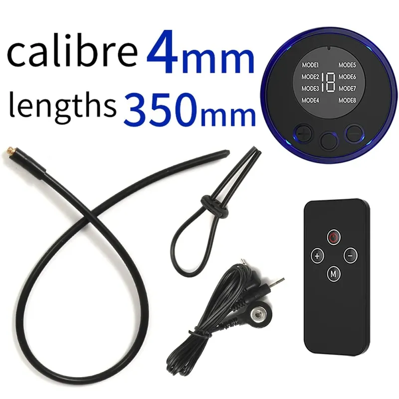 SM Electric Shock Urethra Player Metal Bead Urethral Sounding Plug Penis Ring Prostate Massage Horse Eye Rod Sex Products — image 8