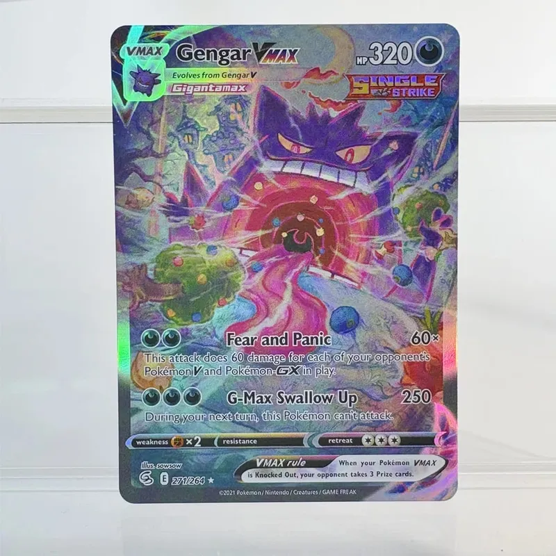 PKM Foil Proxy Card GENGAR&MIMIKYU GX DARK GENGAR Hobbies Game Collection Battle The best gift PTCG Card