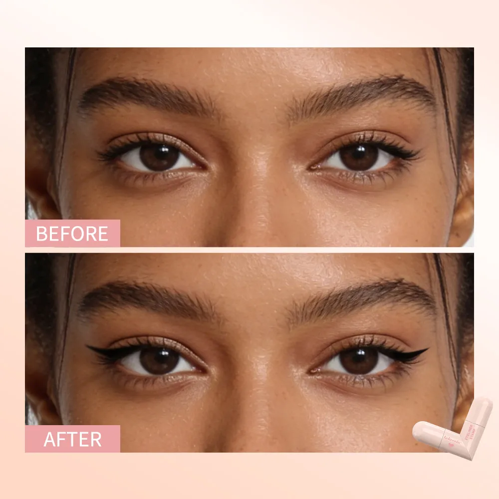 Lakerain Eyeliner Stamp Hjertemønster Precision Liner Langvarig Farve Bærbar Eye Liner Essential For Makeup Begyndere — image 7