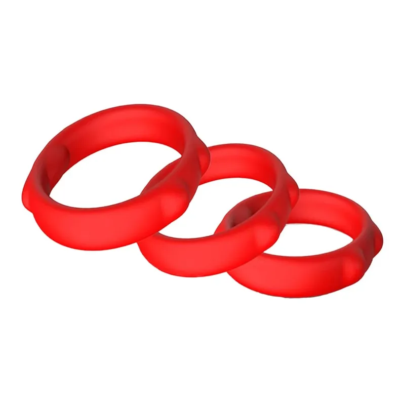Penis Ring Silicone Cock Rings Delay Ejaculation Scrotal Binding Ball Stretcher Erection Enhancing Lock Cockring Sex Toy for Men — image 17