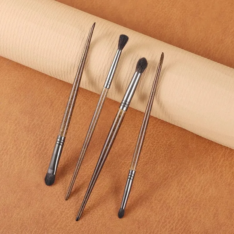 OVW Goat Hair Makeup Eyeshadow Brushes Set 4Pcs XQ111219N64b