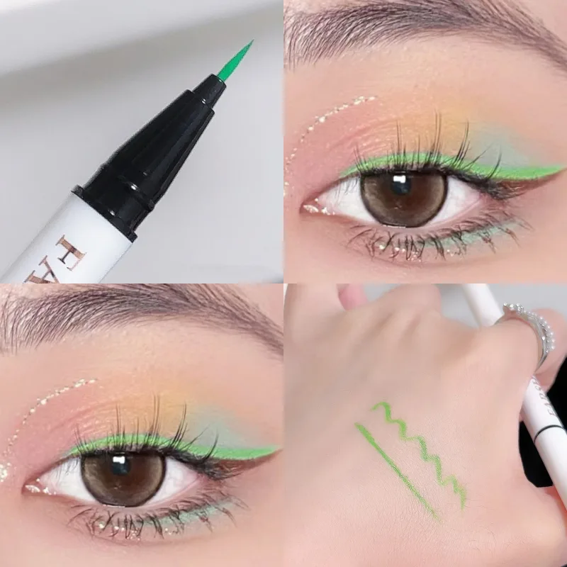 0.1mm Colorful Liquid Eyeliner Pen Waterproof Lasting Quick-Dry Easy To Color Eye Liner Cosmetics Tool Blue Pink White Eyeliner — image 5
