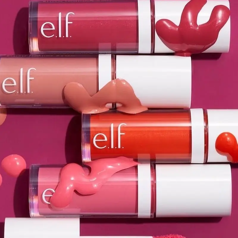 Elf Blush for Lips Cheeks Smooth Liquid Blush Two-ended Lipstick Lip Gloss Long-lasting Makeup Pink Primer for Pore Minimization — image 2