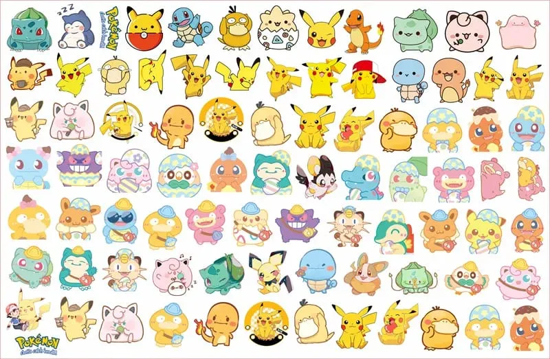 Pokemon Acrylic DIY Dán Cường Lực Kawaii Mặt Dây Chuyền Hình Đặc Biệt Cắt Anime Hoạt Hình In 2 Mặt Móc Khóa Kẹp Tóc Chất Liệu
