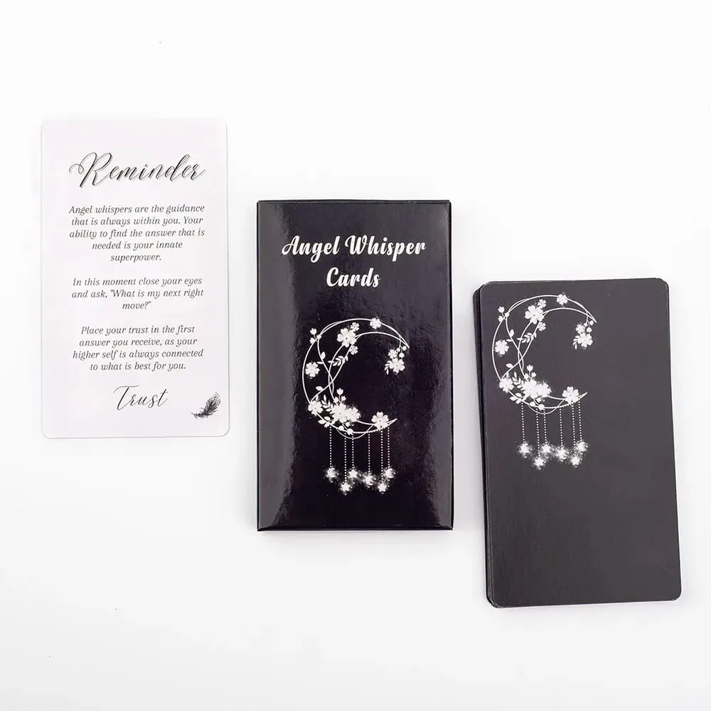 26 Cards Angel Whisper Tarot Cards English Version Board Game Divination Oracle Deck Card Game 10.3*6Cm