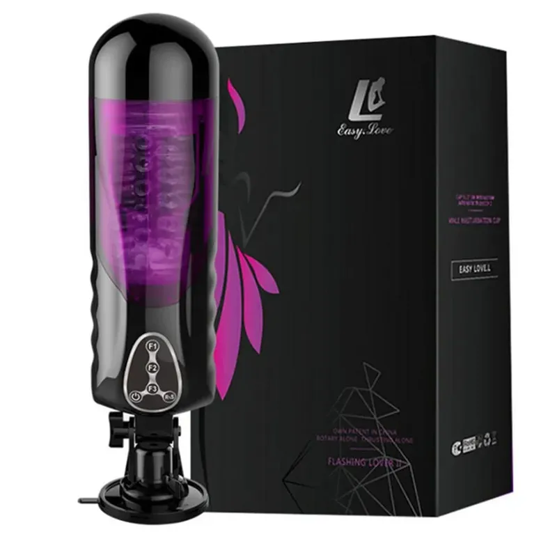 Male Masturbator Electric Piston Heating Automatic Vibrator 10 Kind Rotation Telescopic Smart Voice Masturbators Sex Toy for Men