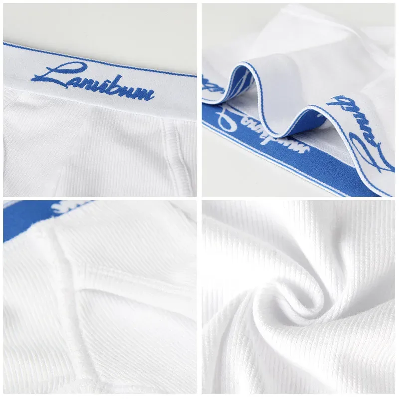 1/3 PCS New Men's Underwear Mid Waist Thread Cotton Breathable Solid Color Youth Underwear Men's Triangle Pants — image 11