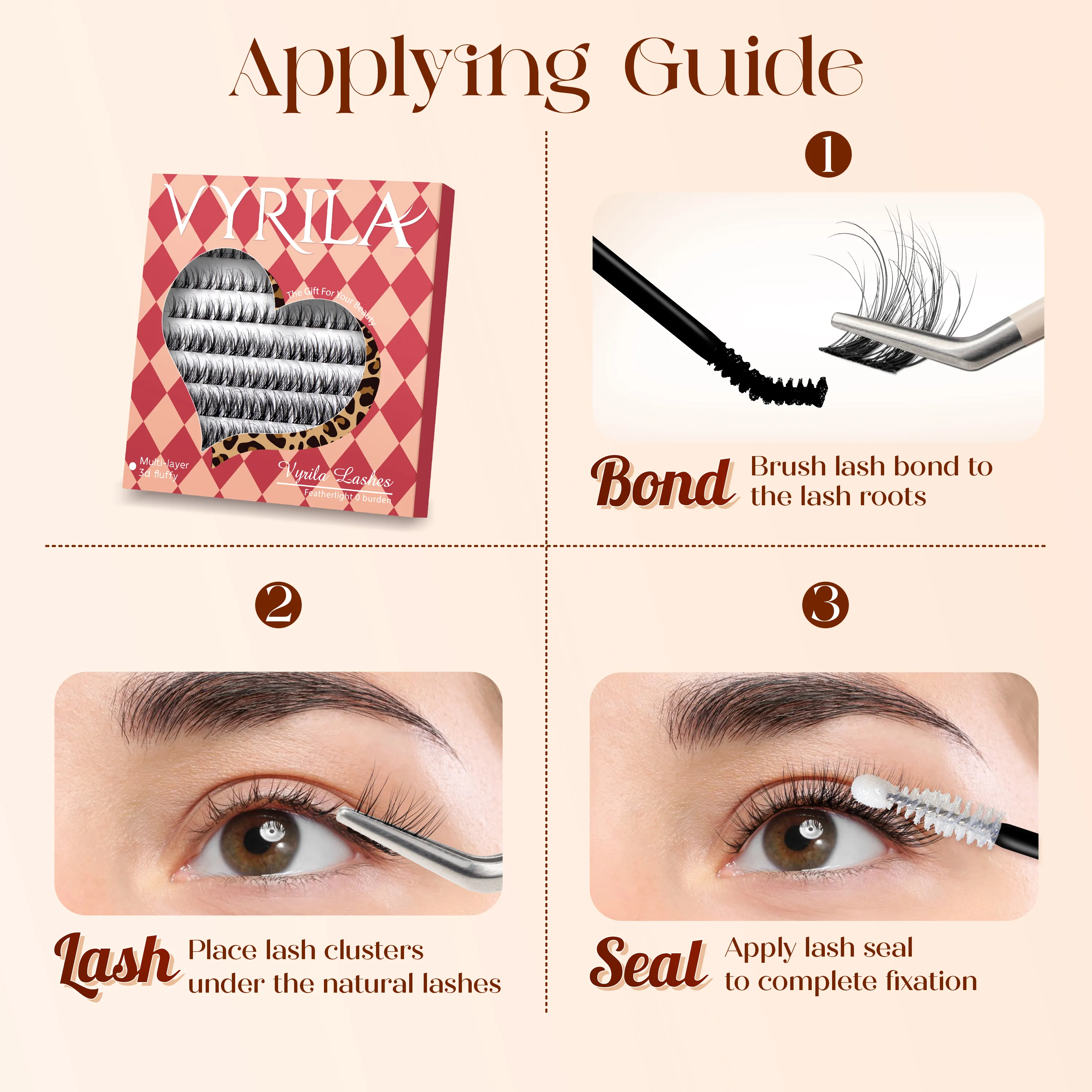 Lash Clusters 0.05mm PBT Fiber Eyelash Clusters 0.1mm Superfine Invisiband D Curl Diy Lash Extension 8-16mm Individual Lashes — image 6