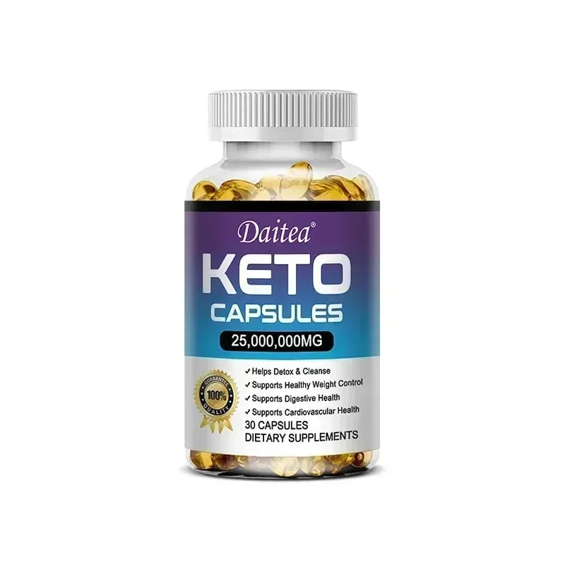 Organic Keto Detox Capsules - Flat Belly Deep Cleansing Detox Provides Energy Fat Burning Appetite Suppressant