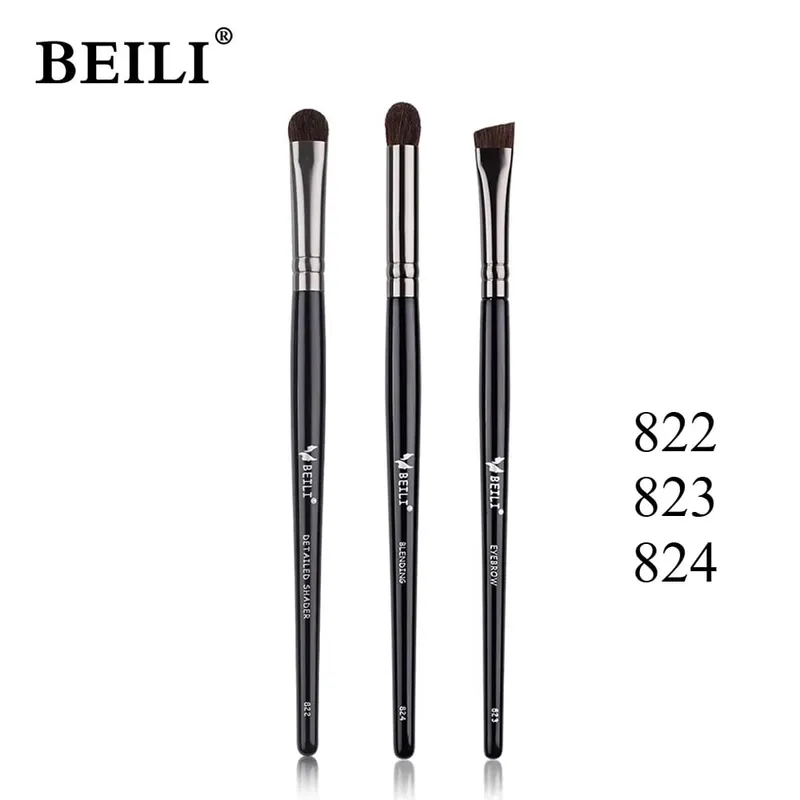3 adet Makyaj Fırça Seti Bıçak eyeliner fırçası ince eğik kafa kaş fırçası anahat eyeliner ultra ince göz farı fırçası makyaj b