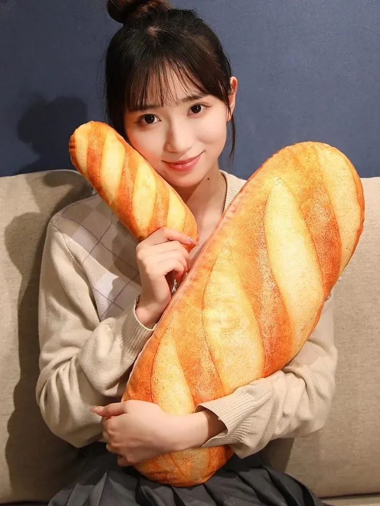 3D Simulation Bread Plush Pillow Soft Butter Toast Bread Food Pillow Lumbar Back Cushion Stuffed Toy for Home Decor — image 9