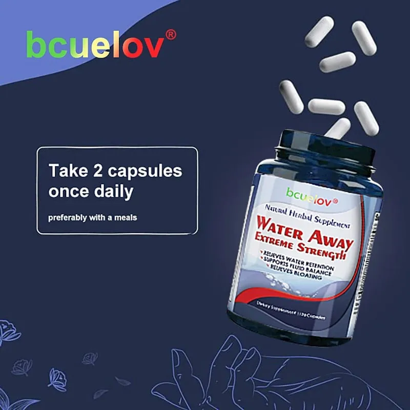 Bcuelov diuretic weight loss supplement capsules help eliminate excess water bloating edema healthy urination cleansing