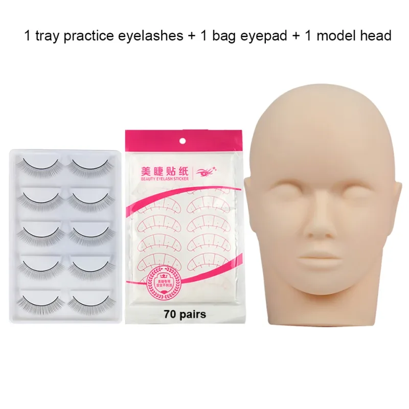 Mannequin Head For Eyelash Extension Training Kit With Removable Eyelids Silicone Cosmetic Model Heads Makeup Tools Gel Material — image 22