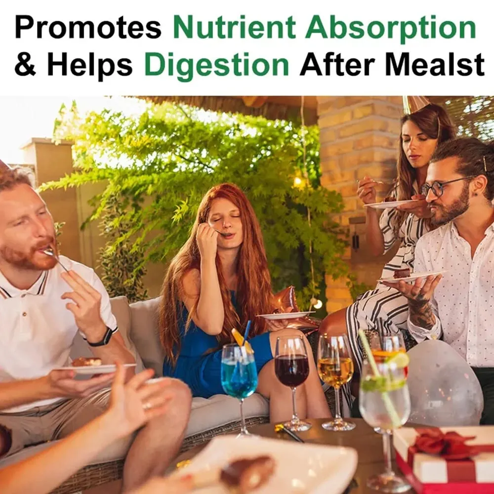 Digestive Enzyme Supplement - 3 Prebiotics 12 Probiotics 10 Billion CFU - Digestion Nutrient Absorption Colon Detoxification