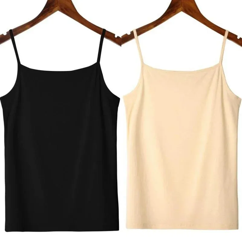 Düz Renk Kolsuz Kaşkorse Yelek Rahat Temel Ince Tank Top Tüm Maç Günlük Kadın Yaz Moda streetwear üstleri iç çamaşırı