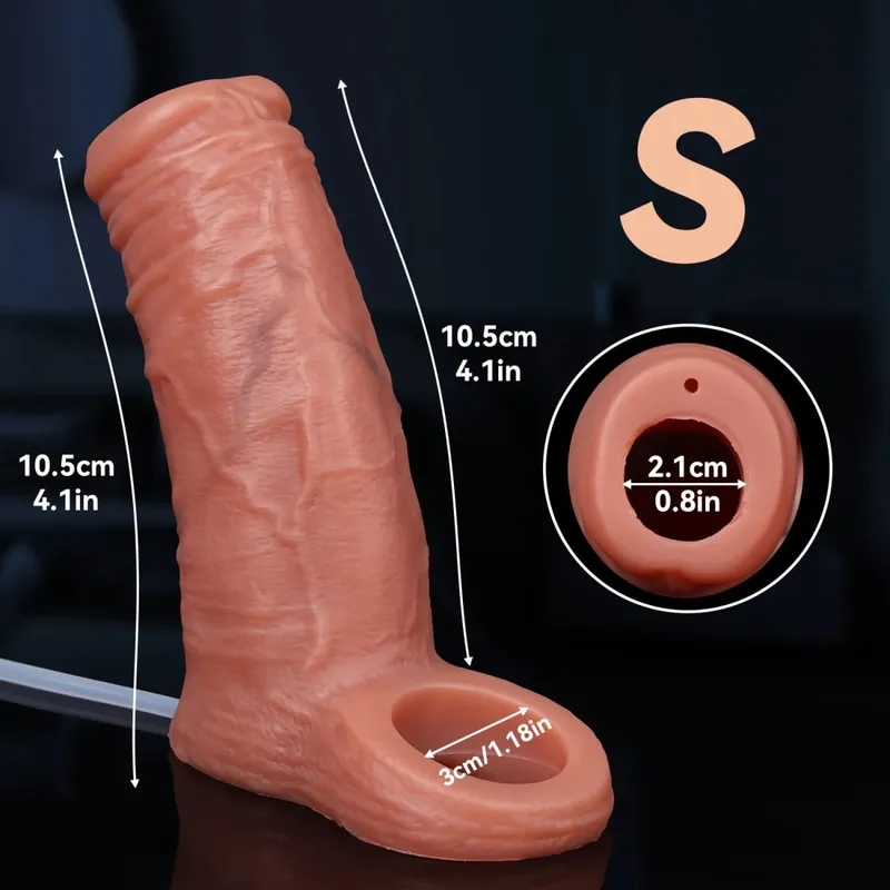 Mužská ejakulace erekční kroužek, opakovaně použitelný vodní sprej pro zvětšení penisu silikonové dildo sexuální hračky pro muže, kondom, pár