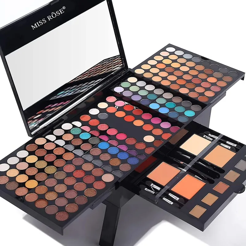 180 Color Piano Case Eye Shadow Powder Blusher Set Makeup Plate Multi-Function Makeup Box Gift Durable And Portable — image 2