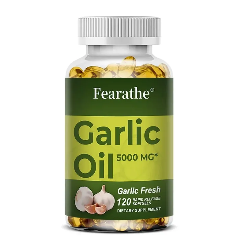 Complément alimentaire à l'huile d'ail frais de qualité supérieure, 5000 mg, pour la santé cardiaque et le soutien de la circulation, avec antioxydant sans OGM — image 9