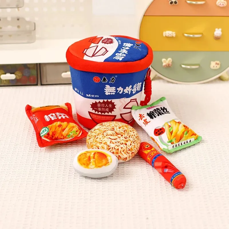 Simulation Lifelike Noodle Series Plush Toys Creative Stuffed Soft Instant Noodle Bucket Funny Pillow for Girls Gift Home Decor — image 10