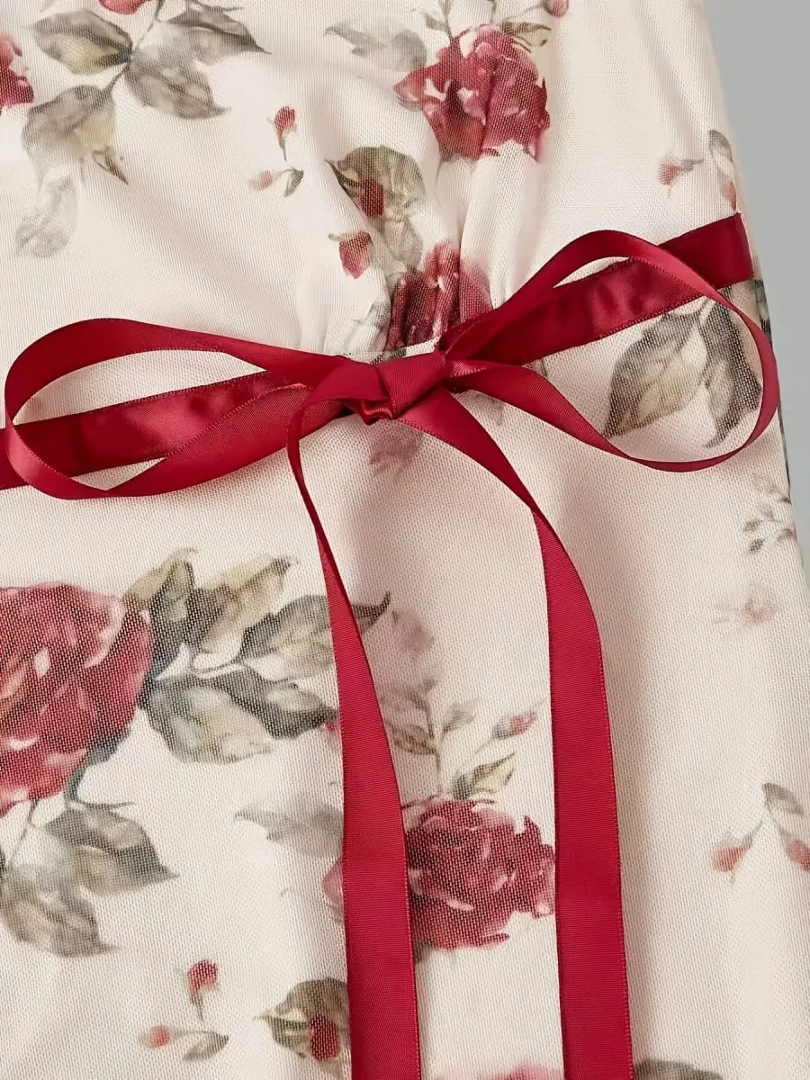 Dresses for Women Summer New Sleeveless Square Collar Women Dress Print Lace-up Short Dress Women Vestidos De Verano Mujer — image 5