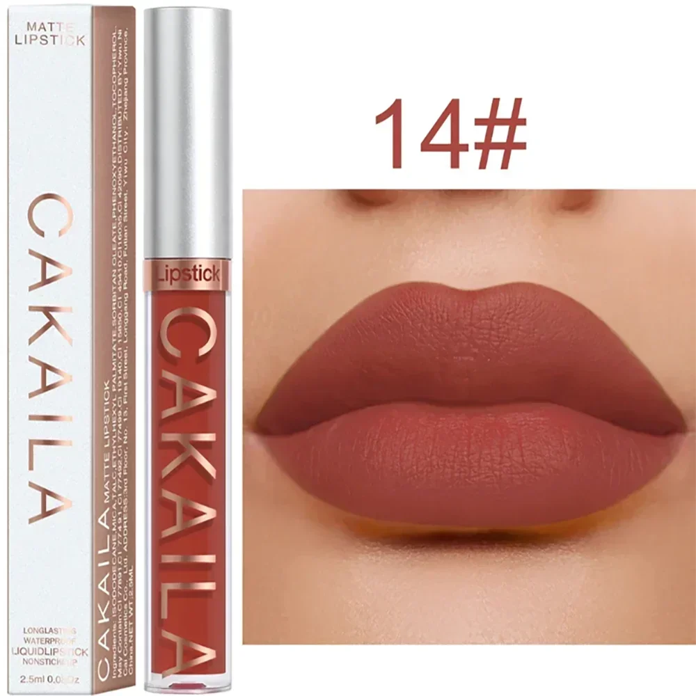 Matte Velvet Lip Glaze Long Lasting Silky Smooth Liquid Lipstick Not Easy To Fade Lip Gloss Makeup Sexy For Women Lip Tint — image 3