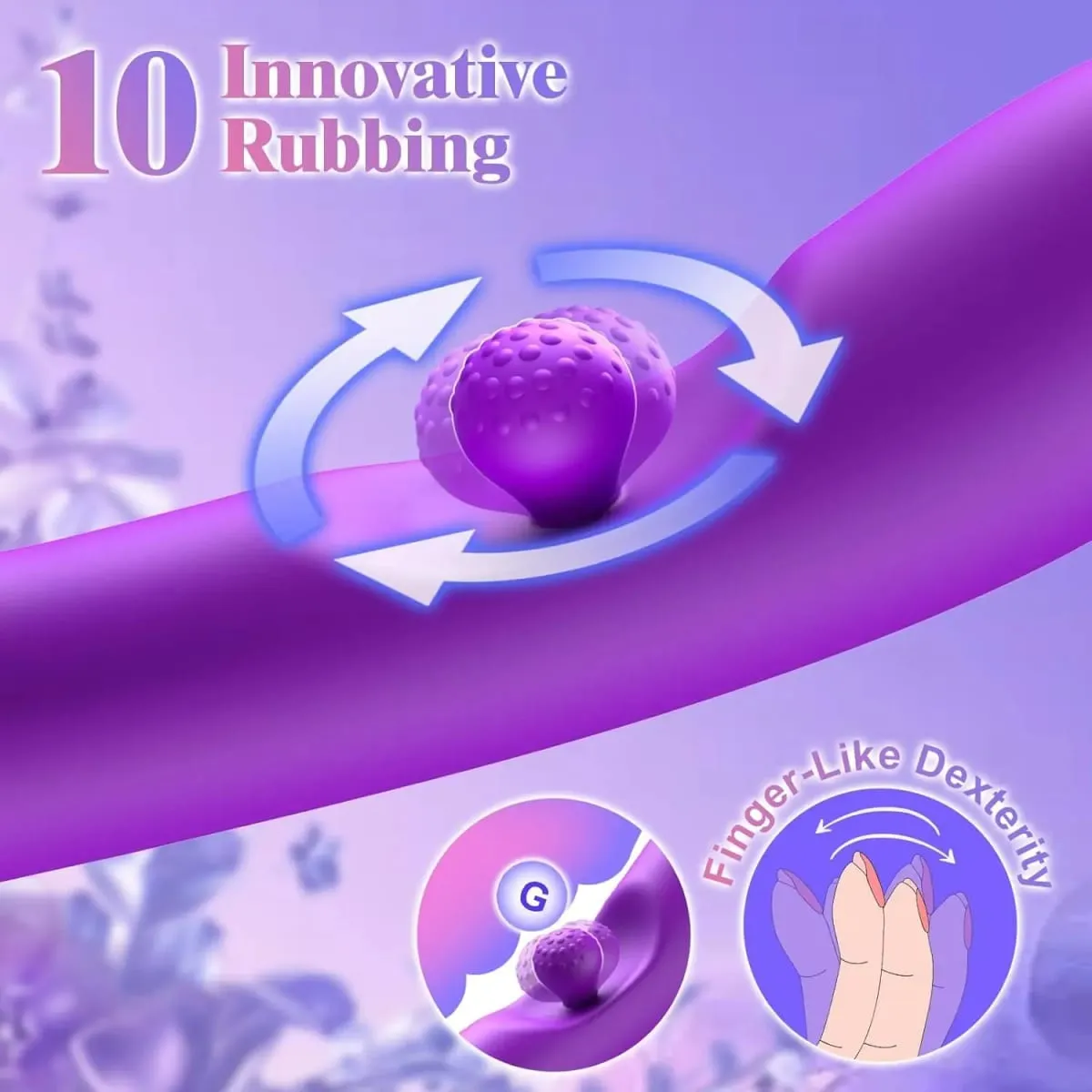 Điểm G Dương Vật Giả Máy Rung 3 Trong 1 Xoay 360° Mạnh Mẽ Âm Vật Máy Kích Thích Silicone Mềm Người Lớn Sản Phẩm Đồ Chơi Tình Dục Cho Nữ cặp Đôi