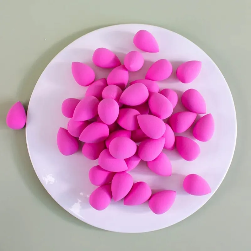 3/20/60Pcs Portable Reusable Water Drop Shape Mini Blender Sponge Beauty Cosmetic Foundation Cosmetic Sponge Makeup Blender