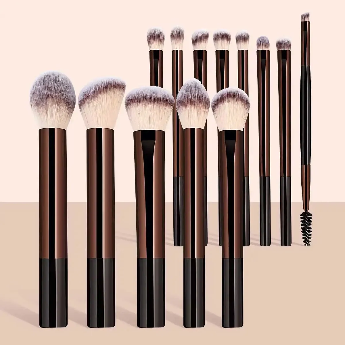13PCS Makeup Brush Set Foundation Concealer Powder Eyeshadow Blush Brush Kabuki Blending Cosmetic Beauty Tool for Face — image 6