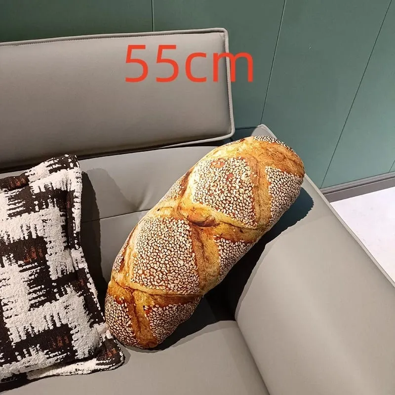 Simulasi Bantal Raksasa Kawaii Roti Besar Boneka Bantal Mewah Mainan Bantal Makanan Lucu Lembut untuk Anak-anak Hadiah Ulang Tahun Natal Anak-anak