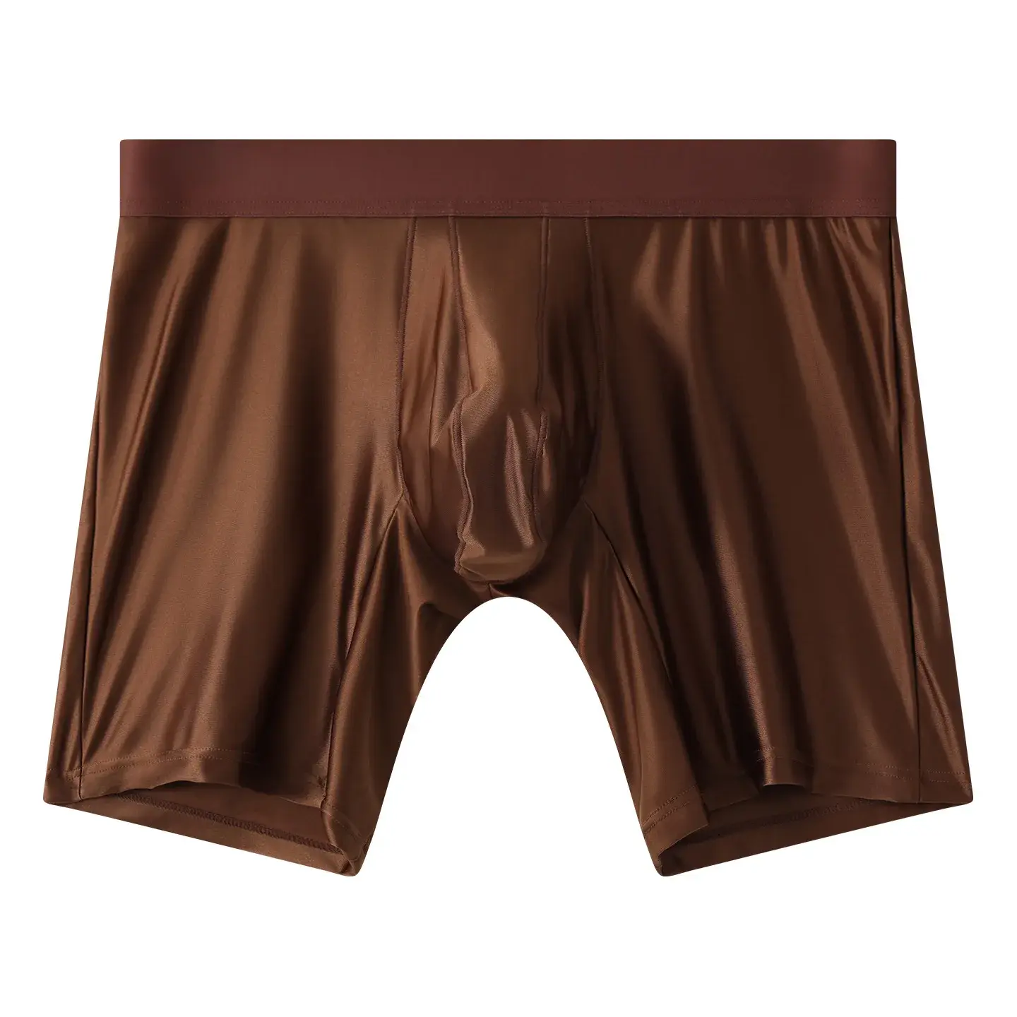 Boxer intimi da uomo Mutandine con marsupio solido per uomo Pantaloncini boxer con gamba estesa Homme Mutande sportive a vita media Uomo M-XXL