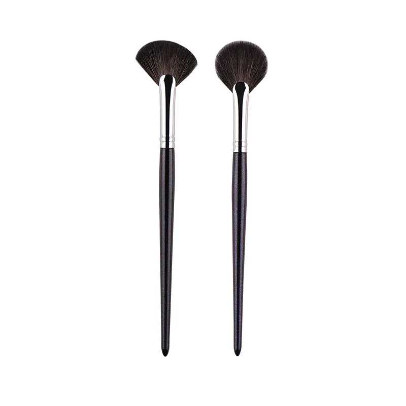 1 piece Small Fan Makeup brushes Highlighter Nose shadow Make up brush Blusher contour exquisite beauty tools Goat hair — image 14