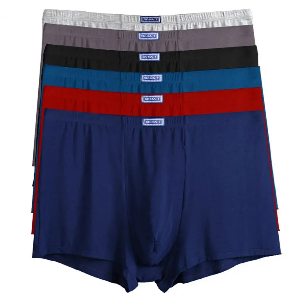 Men's Pockets Anti-theft Briefs Boxer Seamless Elastic Panties Solid Color U-Bump Male Shorts Underpants Daily Wear